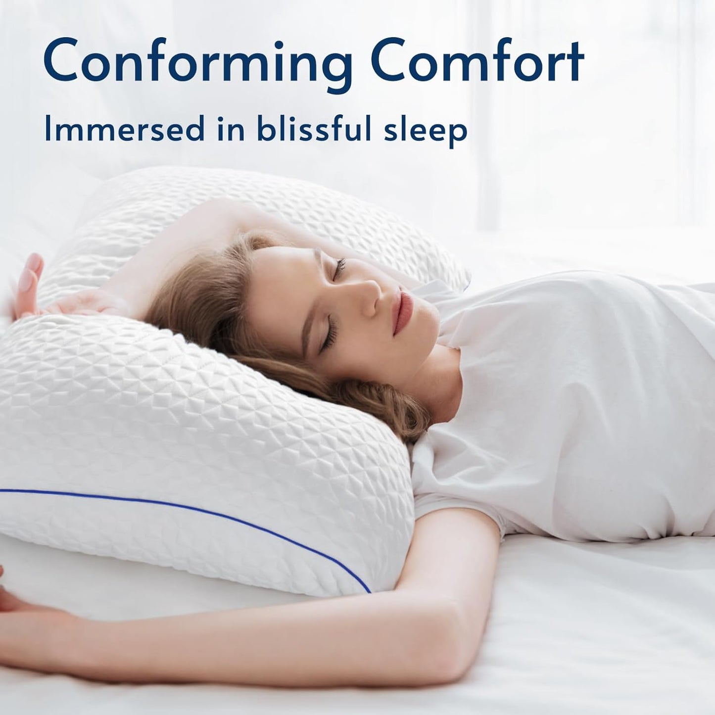 Viewstar Comfortable Shredded Memory Foam Pillow (1- Pack)