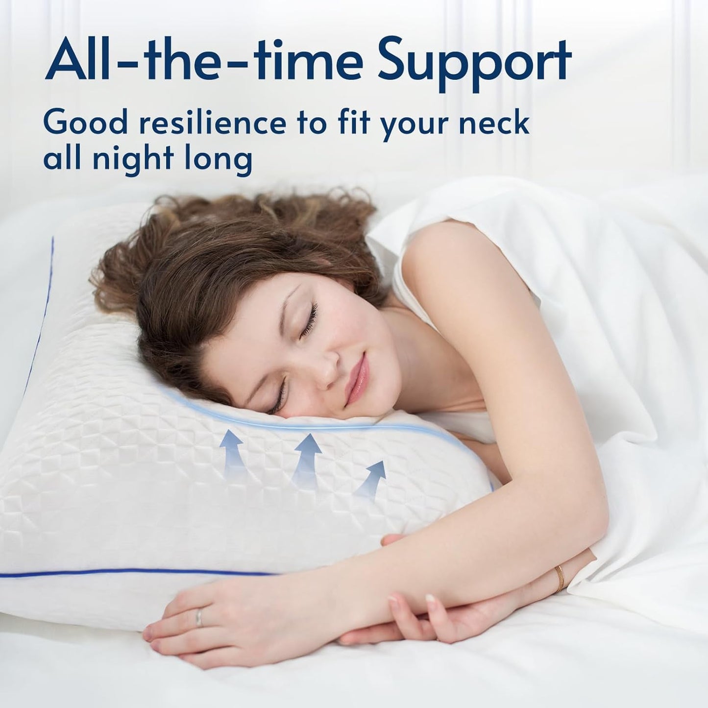 Viewstar Memory Pillows for Side Back Stomach Sleepers (2-Pack)