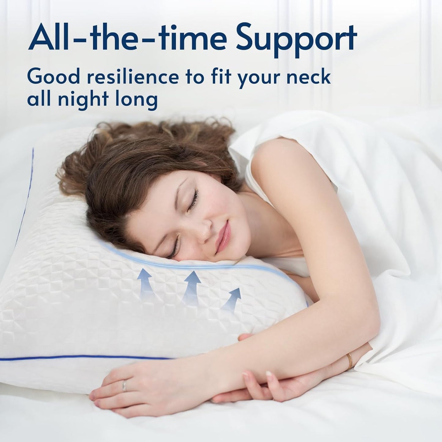 Viewstar Comfortable Shredded Memory Foam Pillow (1- Pack)