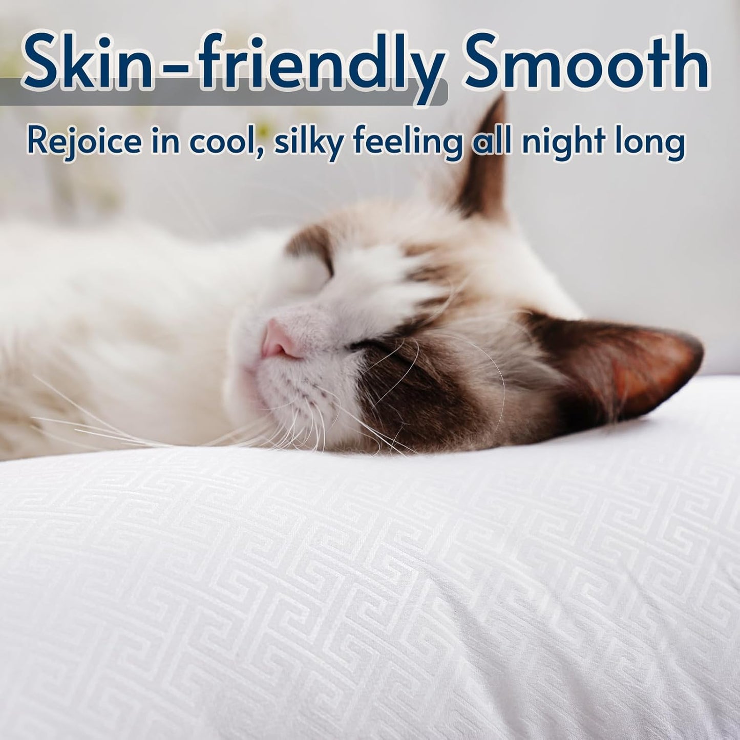 Viewstar Dark Grey Pillows with Down Alternative for Back and Side Sleepers