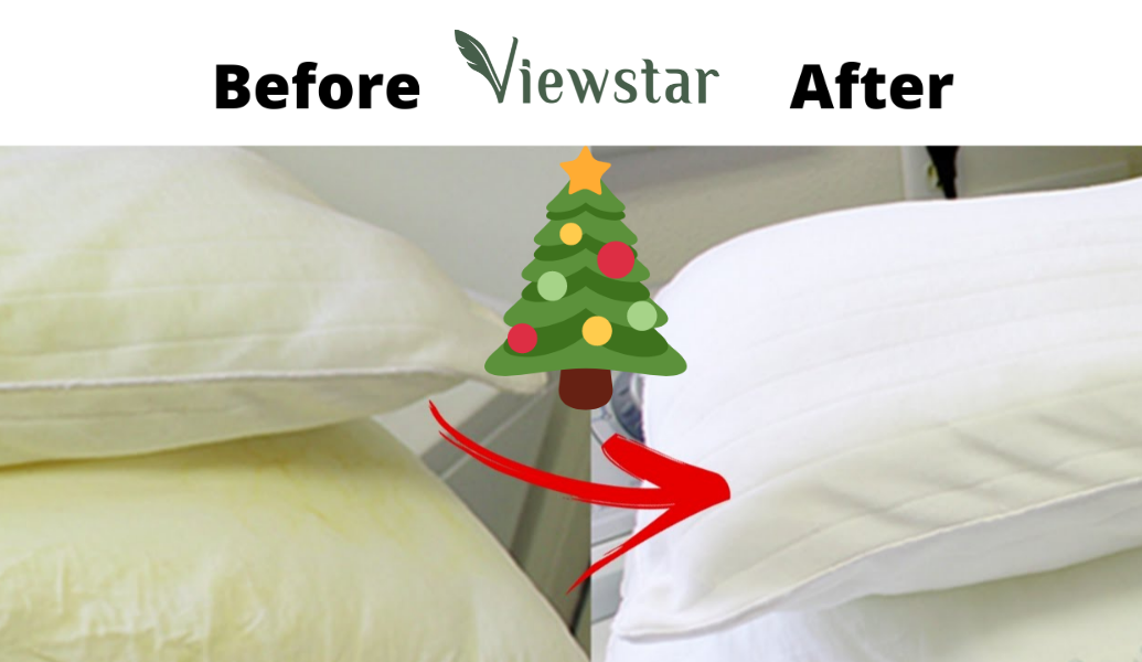 Why pillow turns yellow and how to wash: Yellow & Flat to White & Fluffy!