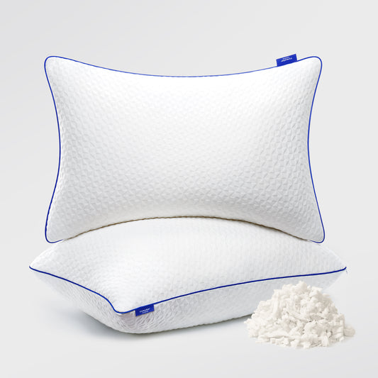 Viewstar Memory Pillows for Side Back Stomach Sleepers (2-Pack)