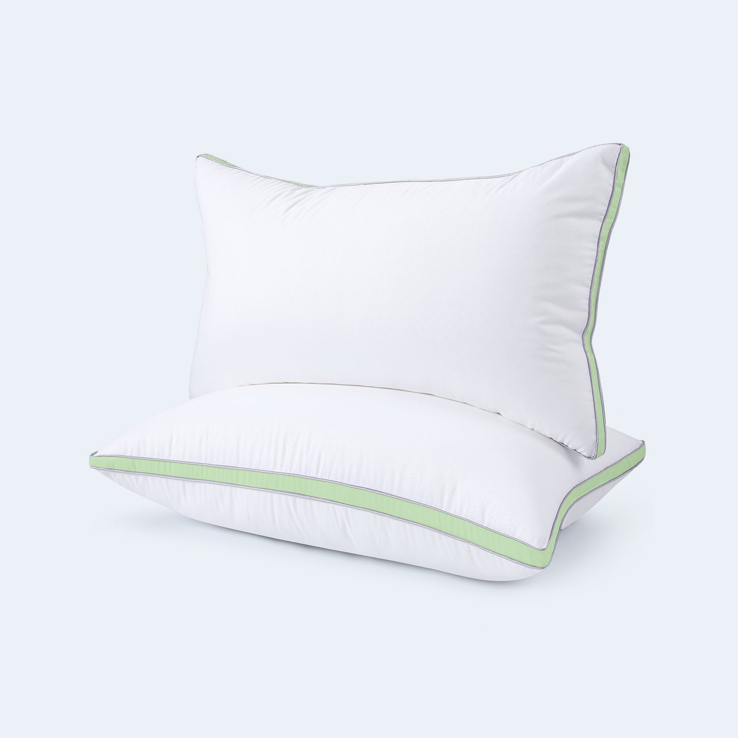 viewstar Bed Pillows Standard Size Set of 2, Green
