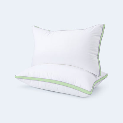viewstar Bed Pillows Standard Size Set of 2, Green